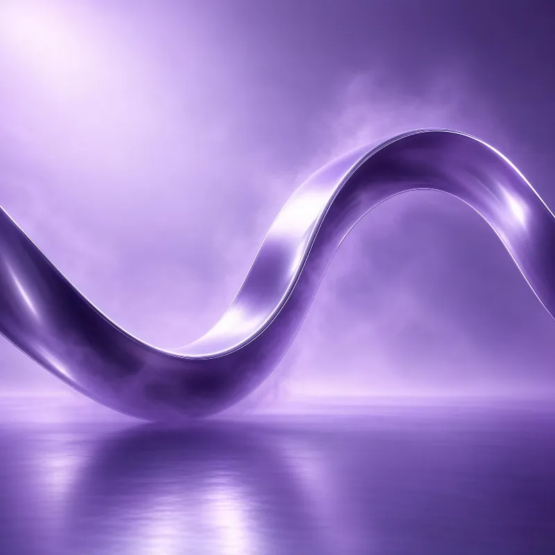 Purple Metallic Wave Structure