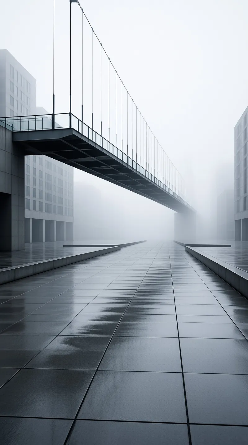 Foggy Modern Architecture