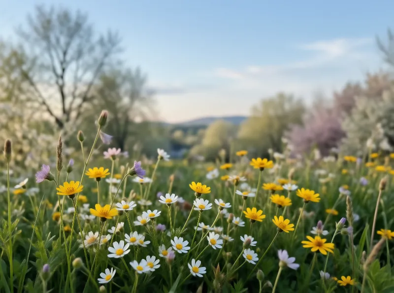 Wildflower Field in Spring