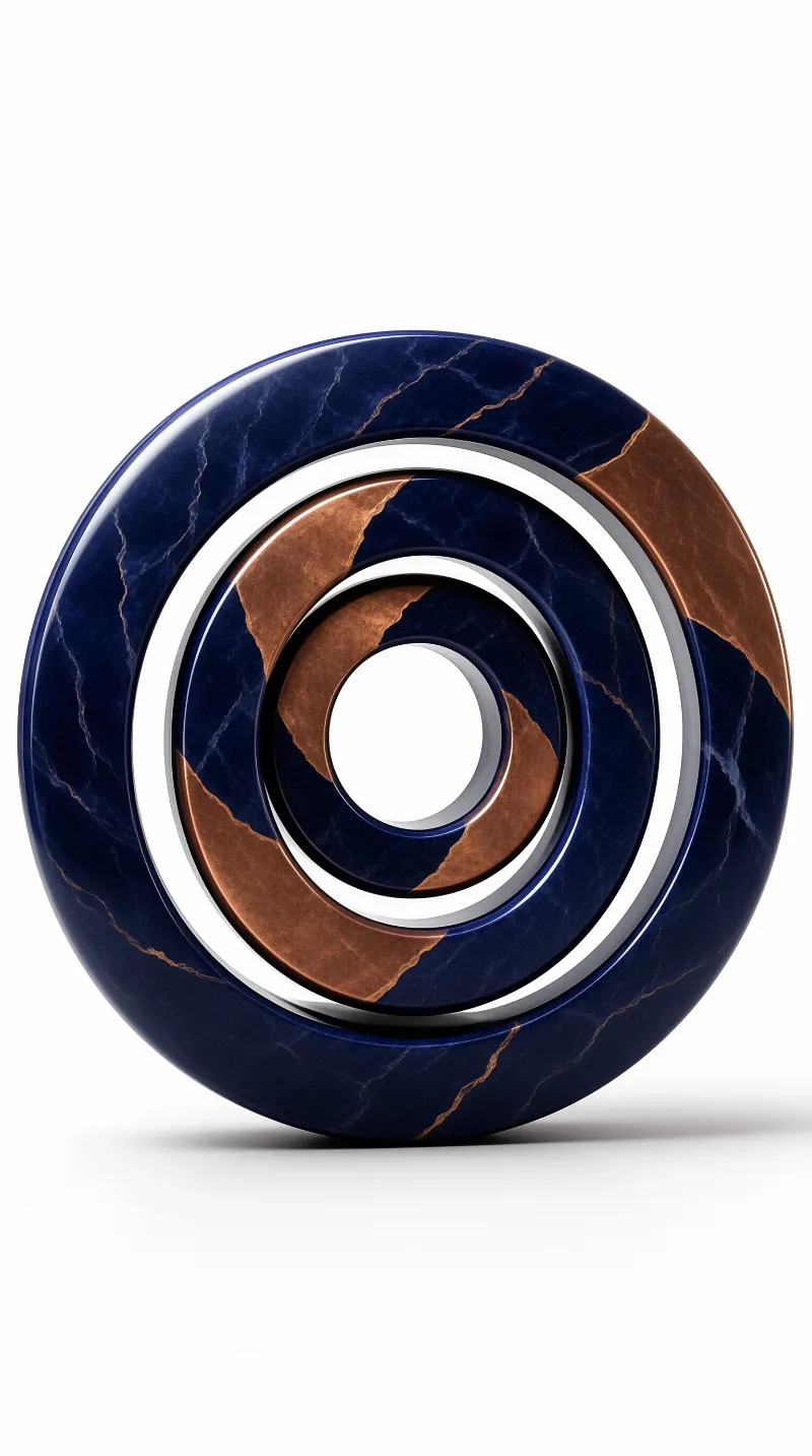 Blue Marble Concentric Rings