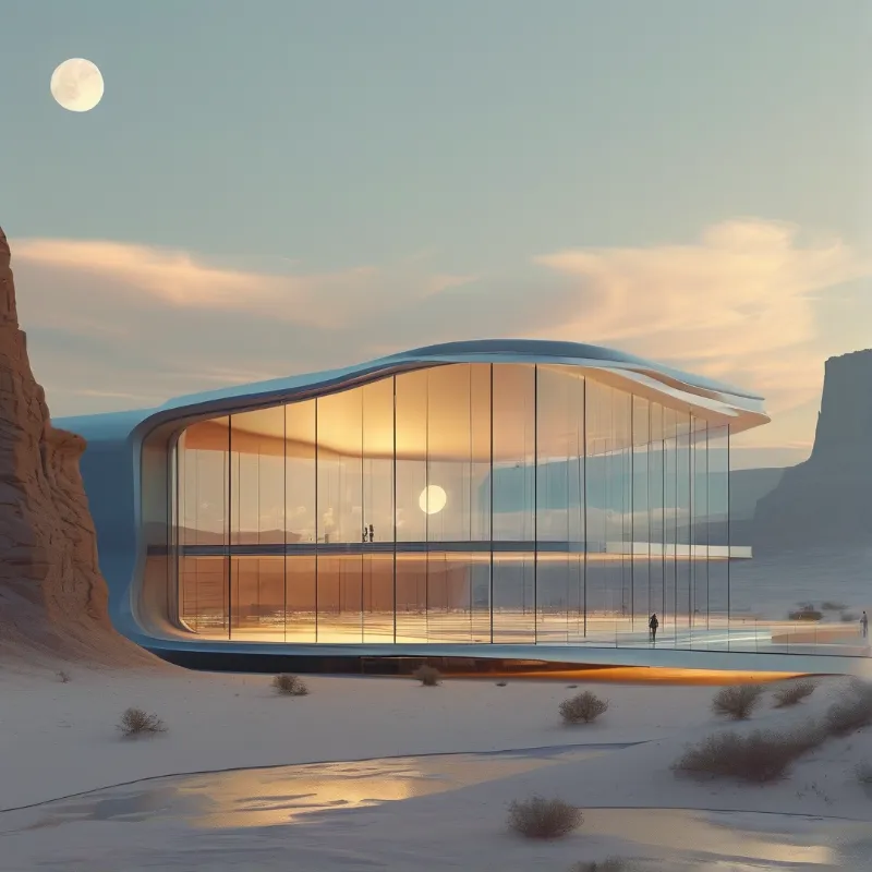 Futuristic Desert House