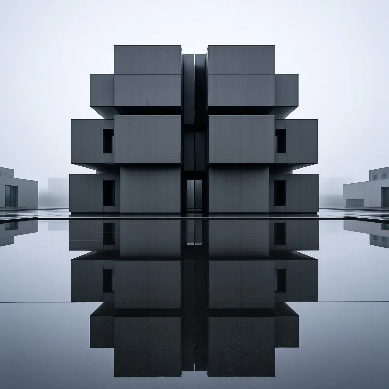 Geometric Tower Reflection
