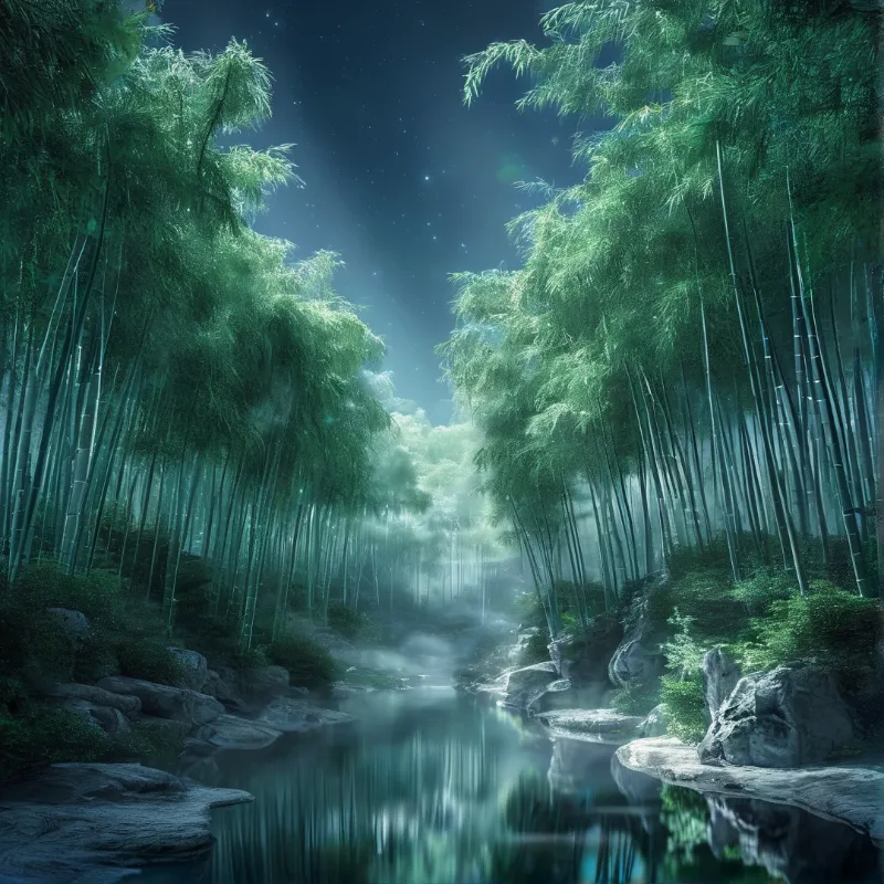 Mystic Bamboo Forest