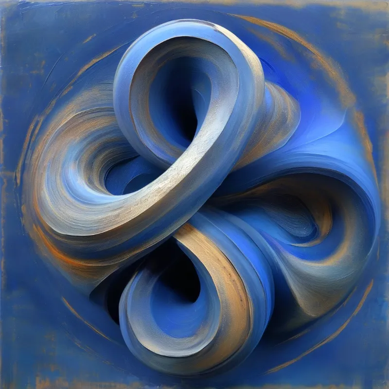 Blue Swirl Abstract