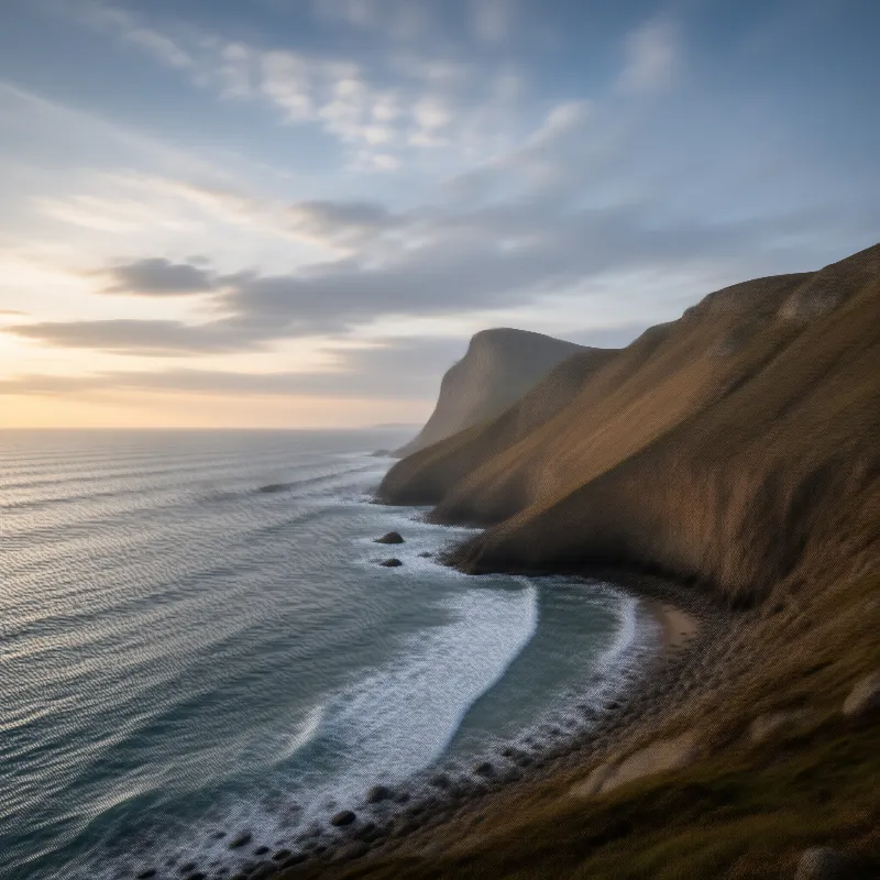 Coastal Sunset at Golden Hour