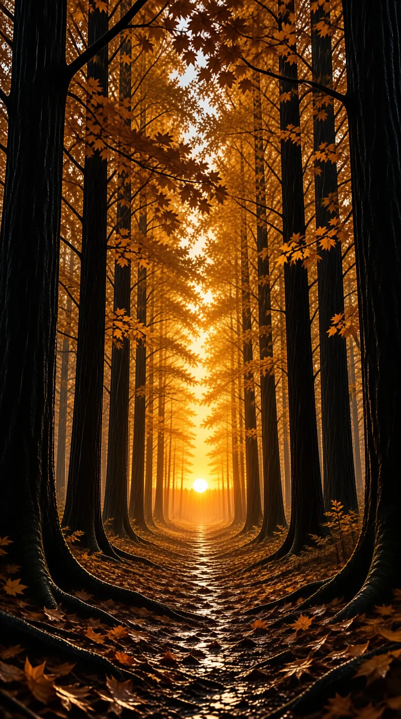 Golden Forest Path
