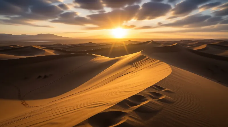 Desert Dunes at Sunset
