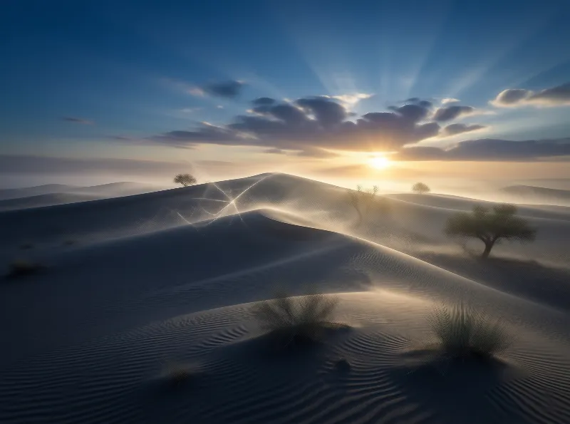 Desert Sunset Landscape
