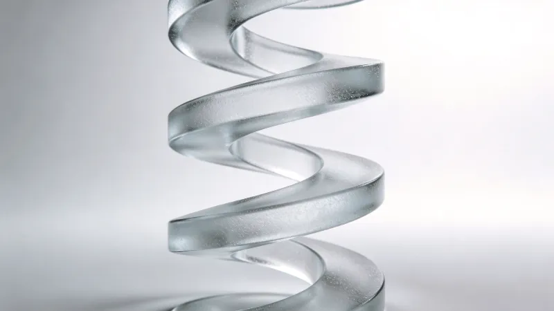 Frosted Glass Helix