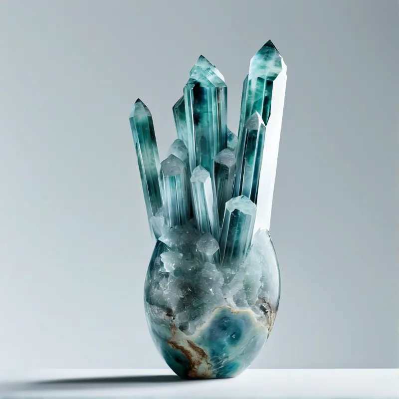 Blue Crystal Cluster