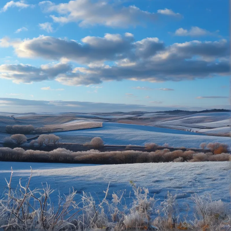 Frosty Rolling Hills