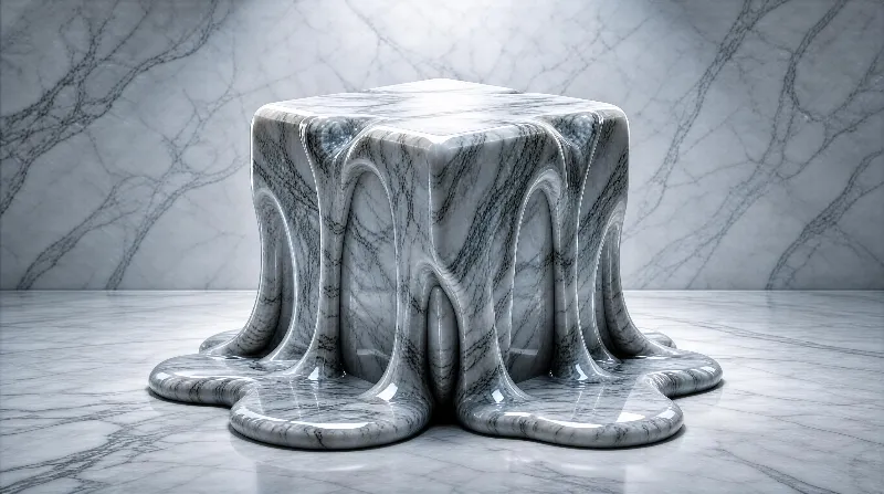 Melting Marble Block