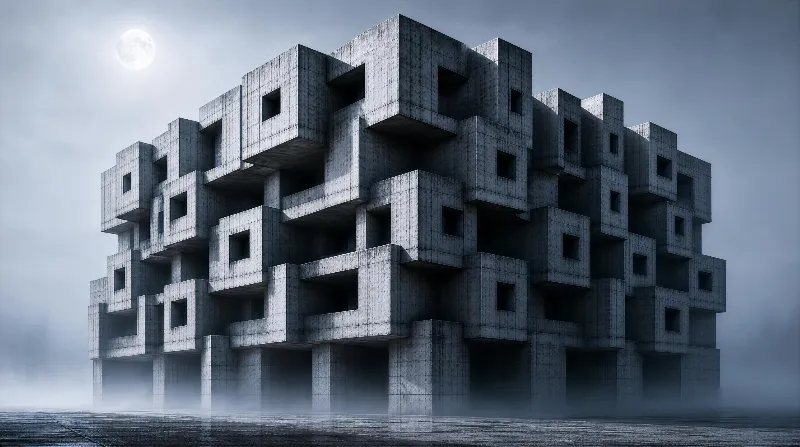 Brutalist Concrete Structure