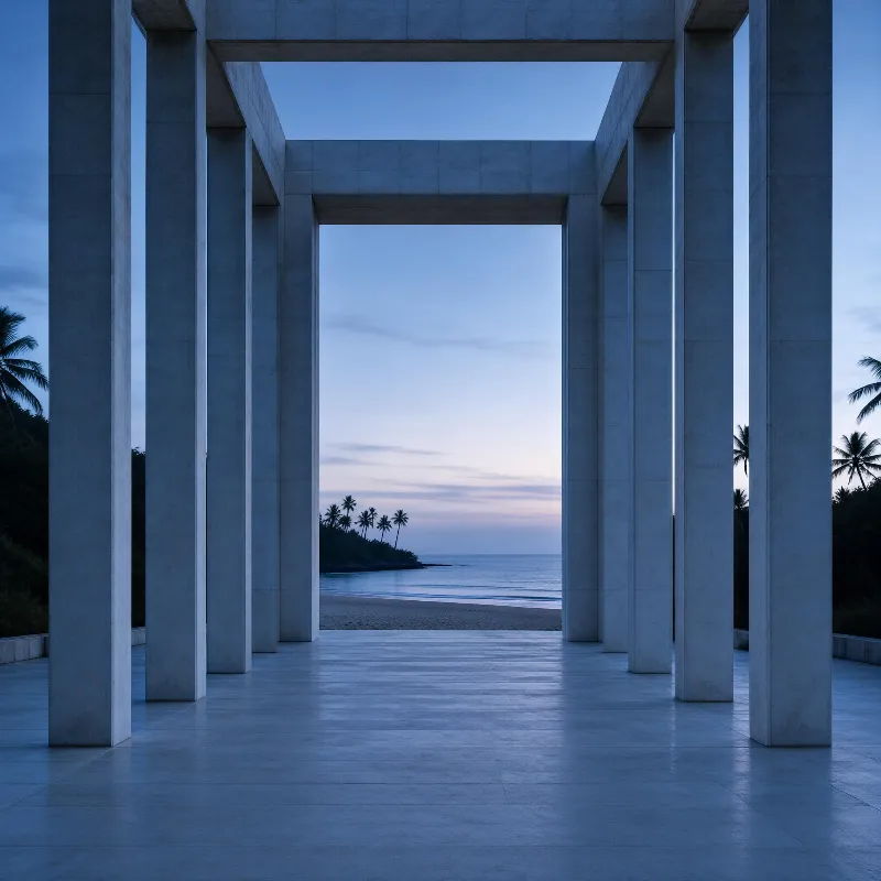 Minimalist Concrete Structure