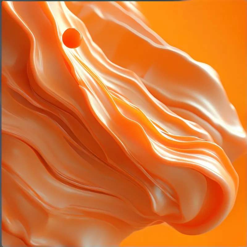 Abstract Orange Flow