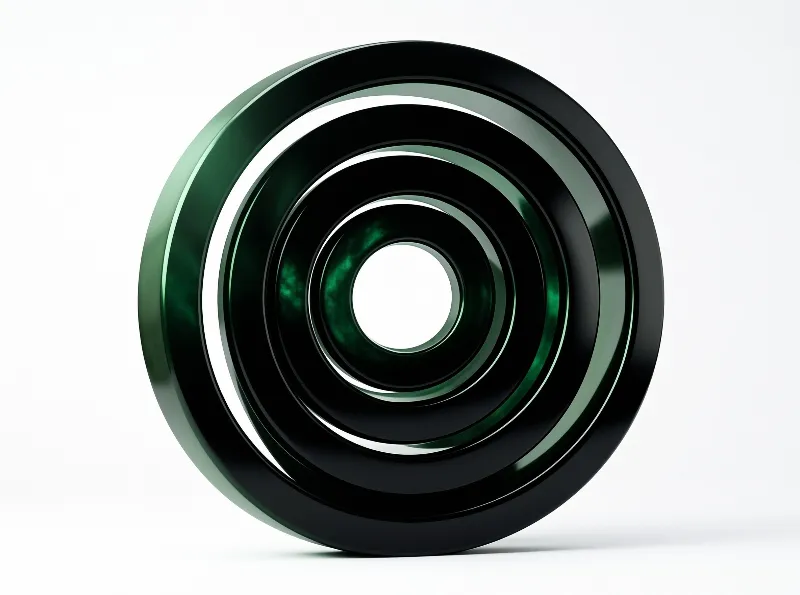 Concentric Green Rings