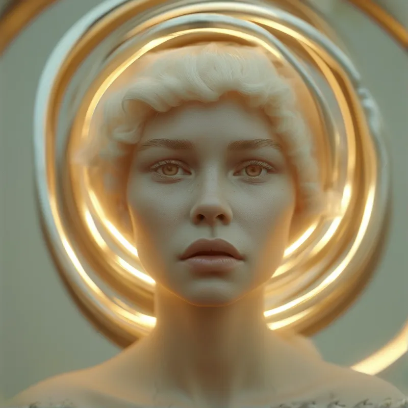 Golden Halo Portrait