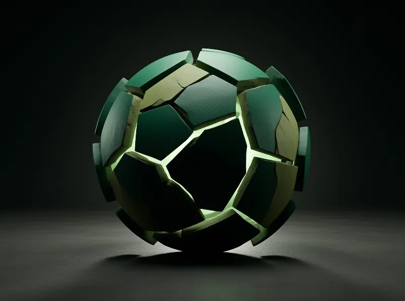 Cracked Green Sphere