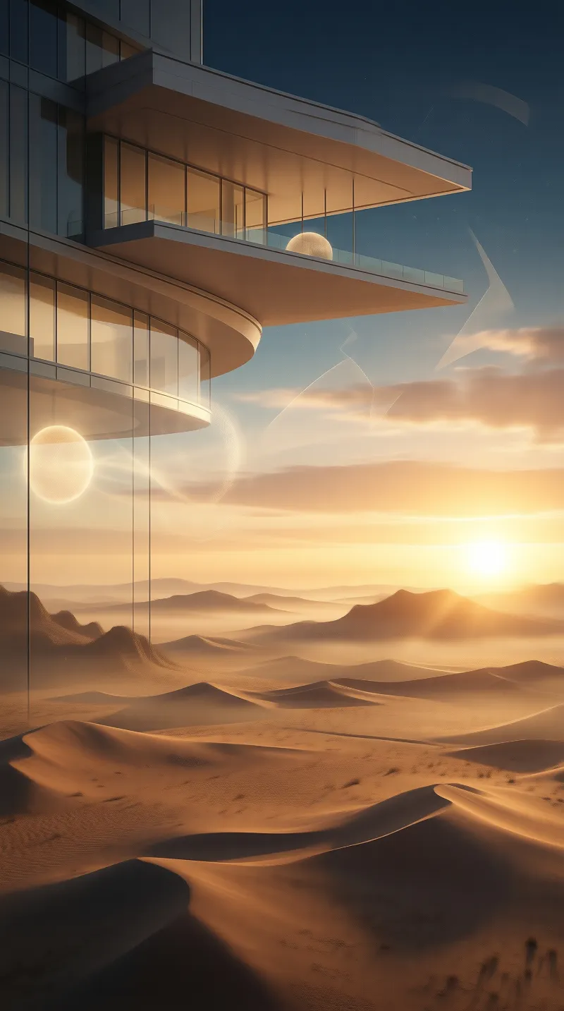 Modern Architecture Sunset