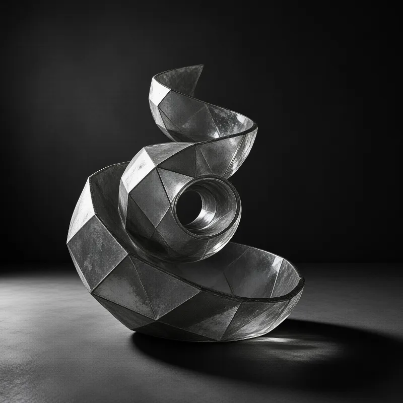 Faceted Spiral Sculpture