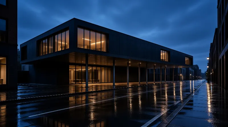 Modern Architecture at Dusk