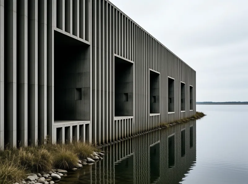 Modern Waterfront Structure
