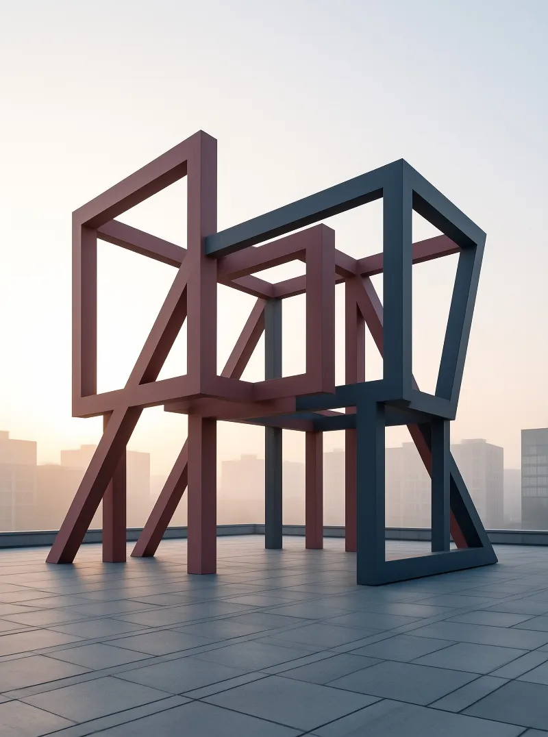 Abstract Geometric Sculpture