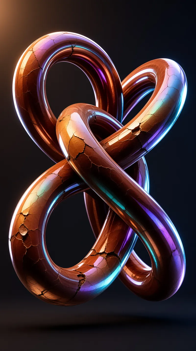 Metallic Abstract Knot