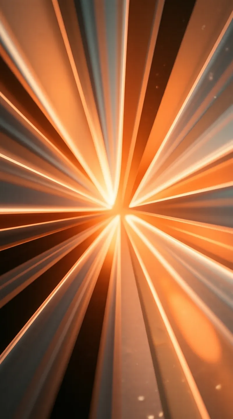 Radiant Orange Light Burst