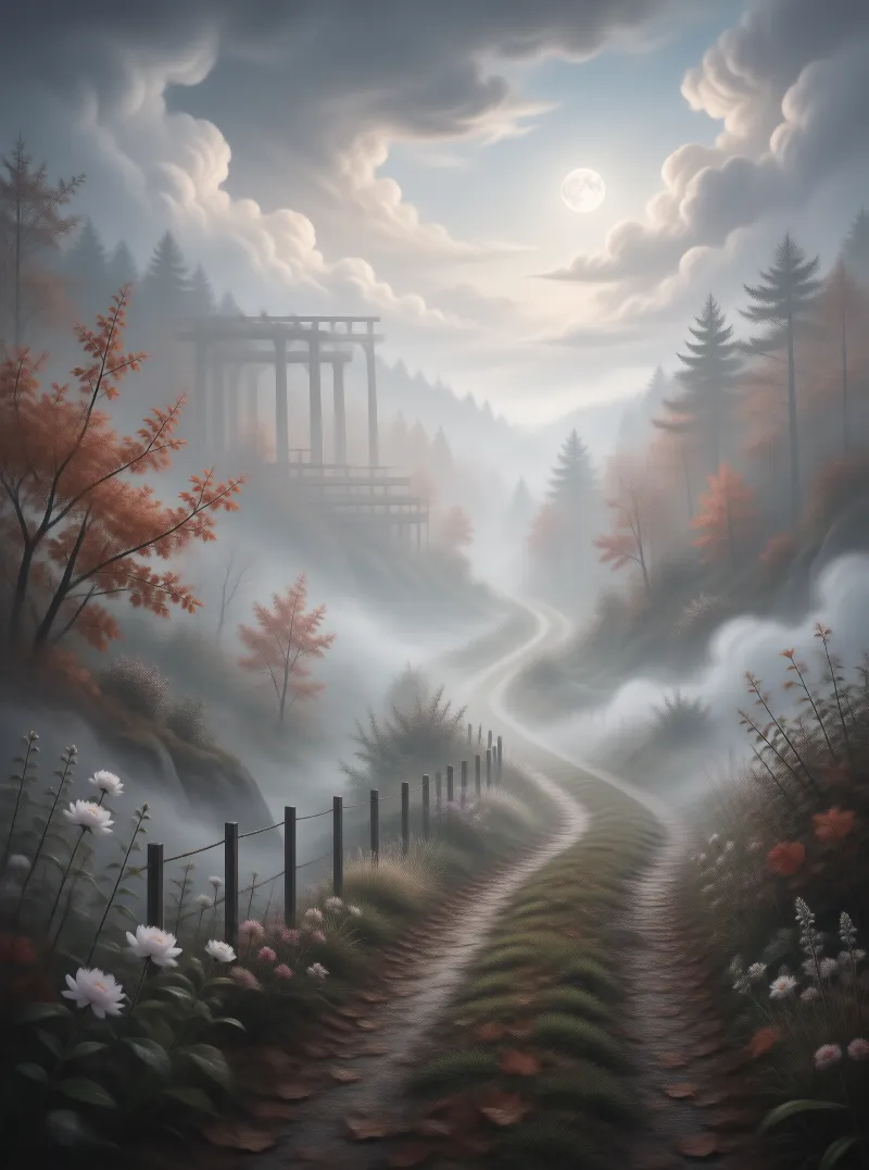 Misty Forest Path to Ruins