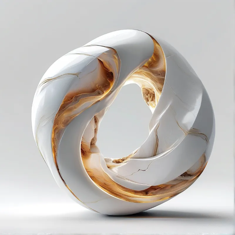Abstract Marble Torus