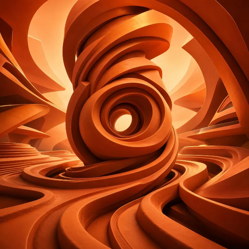 Abstract Spiral Structure in Orange