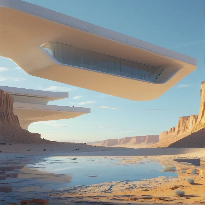 Floating Desert Structures