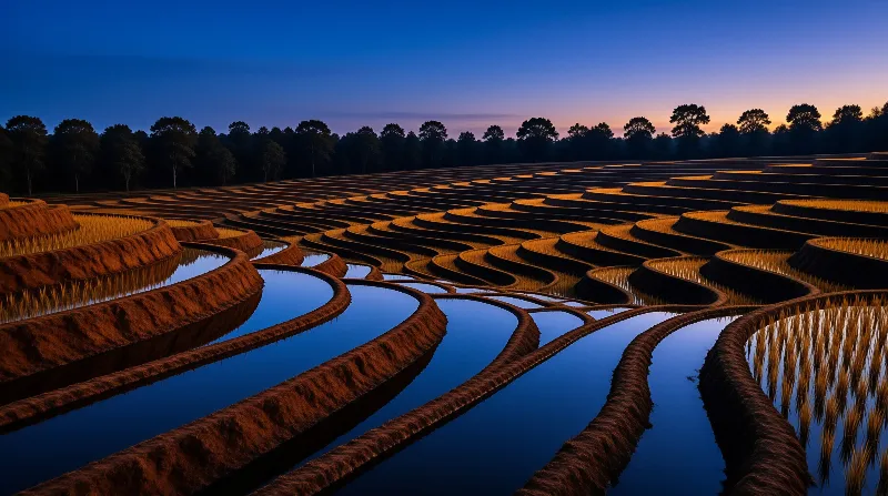 Golden Terraced Fields