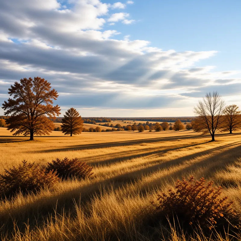 Golden Autumn Landscape