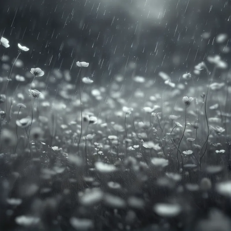 Flowers in the Rain