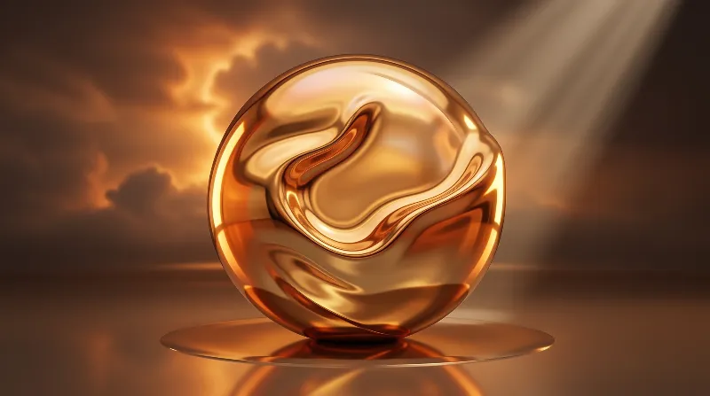 Liquid Gold Sphere