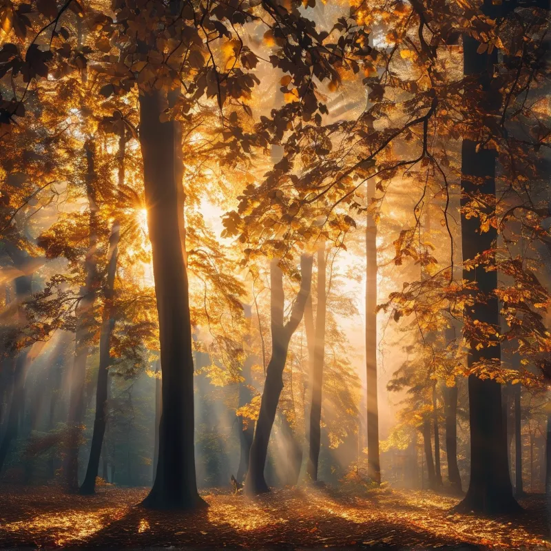 Golden Forest Sunrise