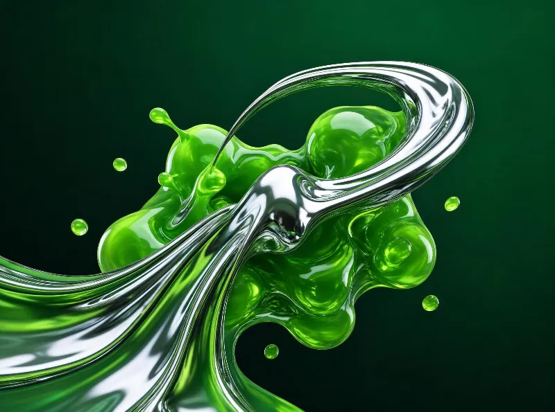 Green Liquid Splash