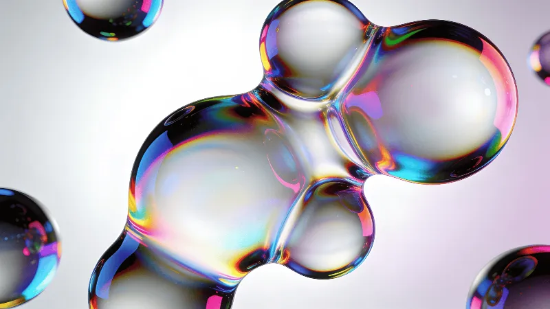 Neon Fluid Blob