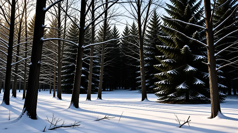 Snowy Forest Landscape