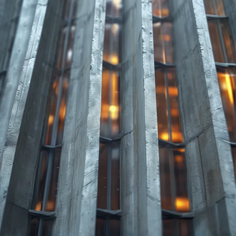 Concrete Pillars and Warm Glow
