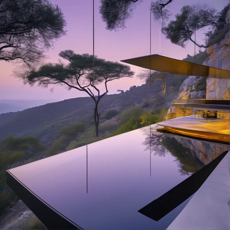Futuristic Glass Pavilion