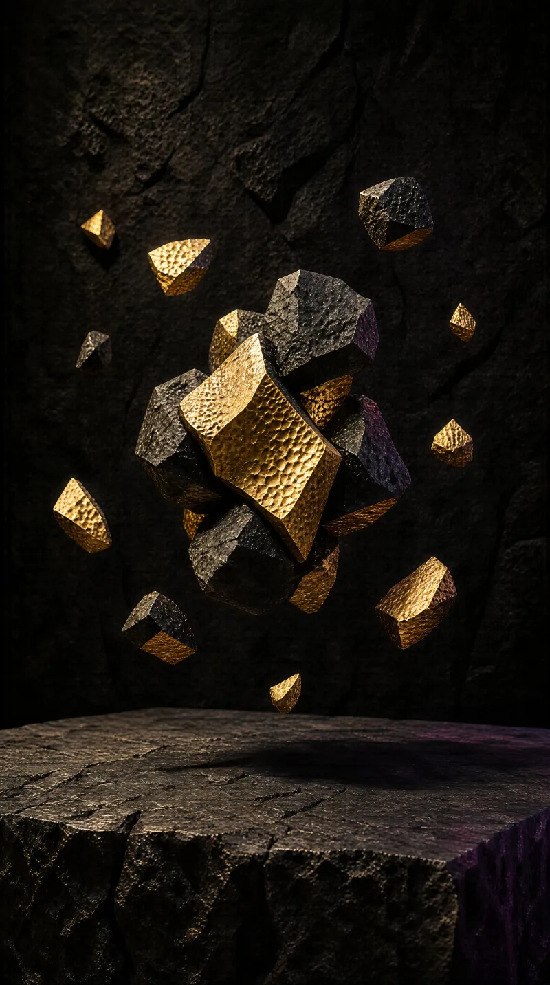 Floating Geode Cubes