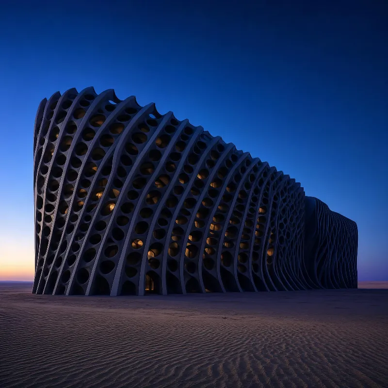 Futuristic Desert Structure