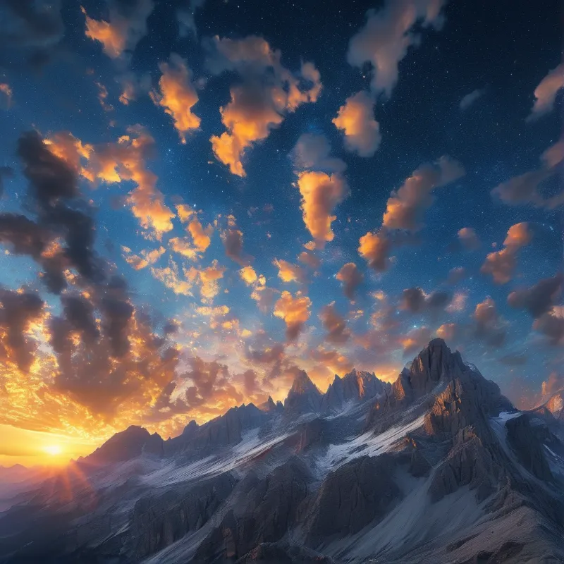 Majestic Mountain Twilight