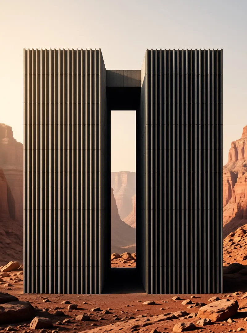 Desert Monolith Gate