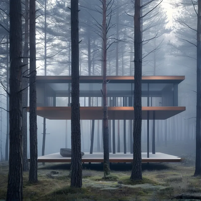 Modern Forest Cabin