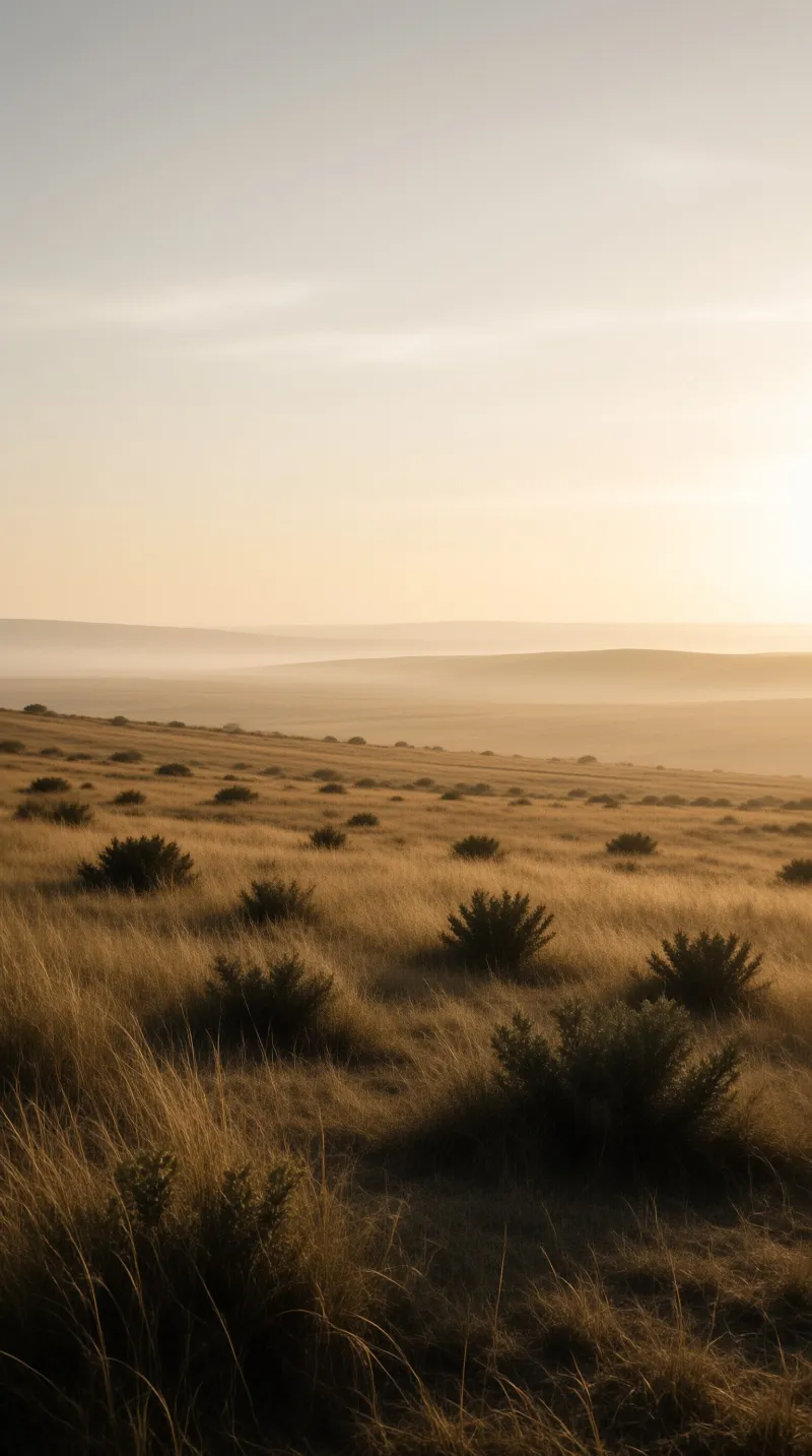 Golden Misty Landscape