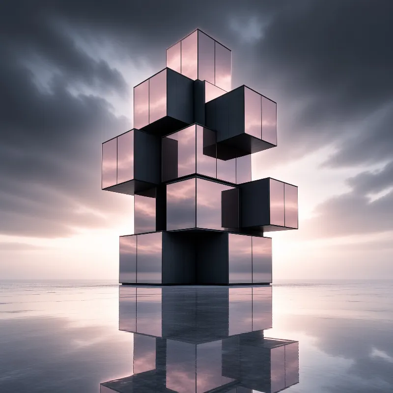Futuristic Tower on Water
